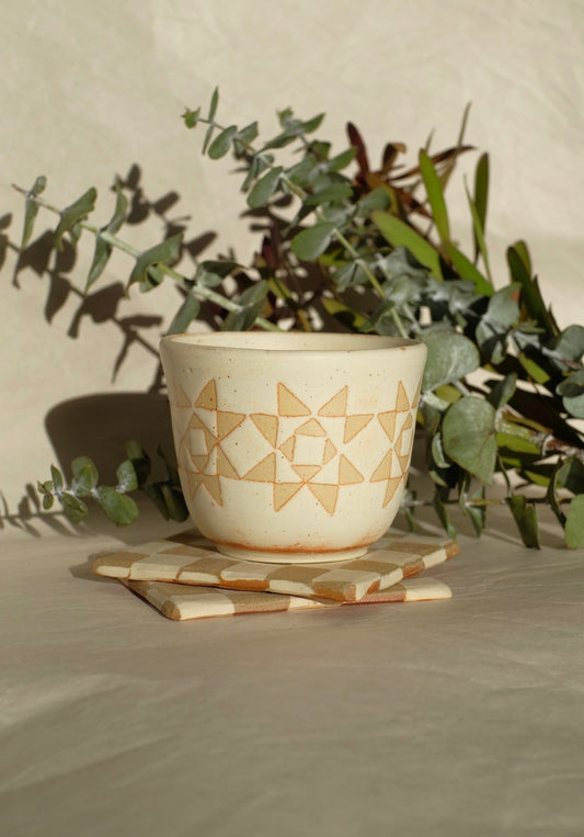 Simple Quilted Cup 2